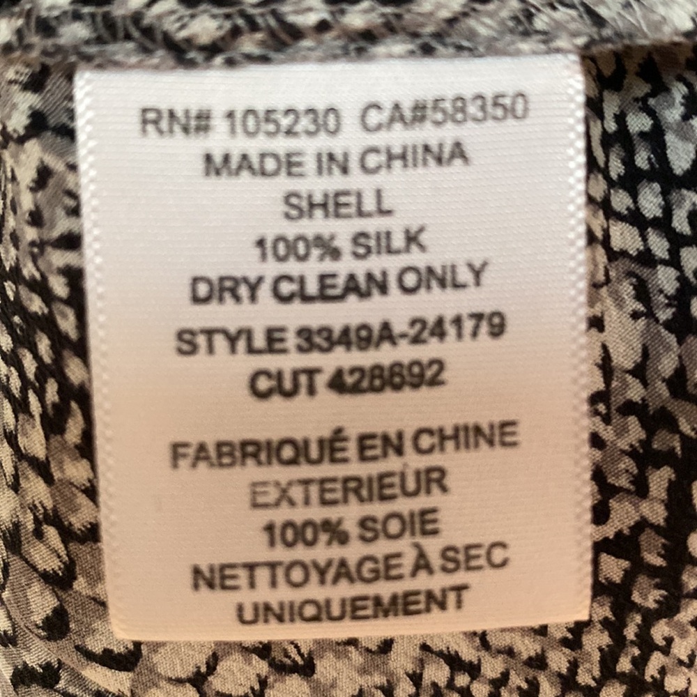 Joie Silk Blouse. Python Pattern - image 4